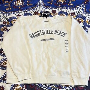 Wrightsville Beach Cream Sweatshirt